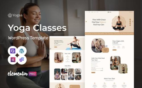 Yogaa - Meditation, Yoga And Wellness Studio WordPress Elementor Theme theme free